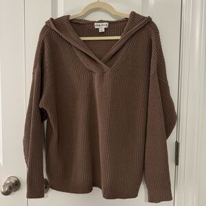 Ava and Viv by Target plus size chenille pullover hooded sweater